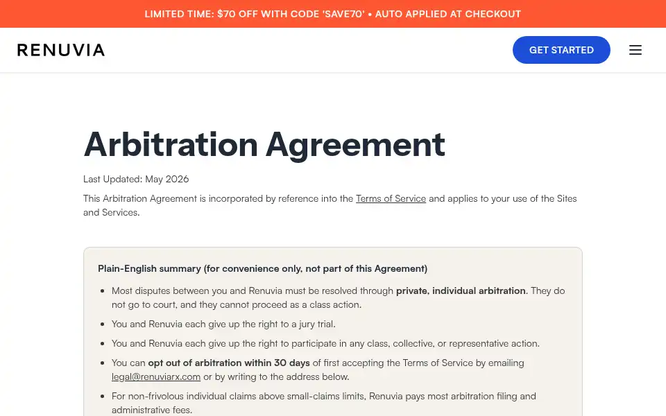 Screenshot of renuviarx.com