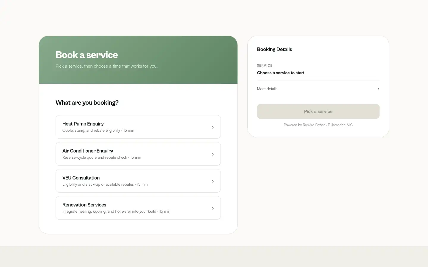 Screenshot of renviropower.com.au