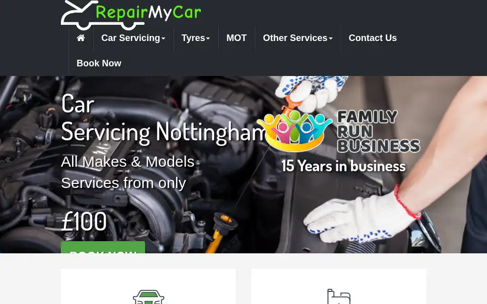 Screenshot of repair-mycar.co.uk