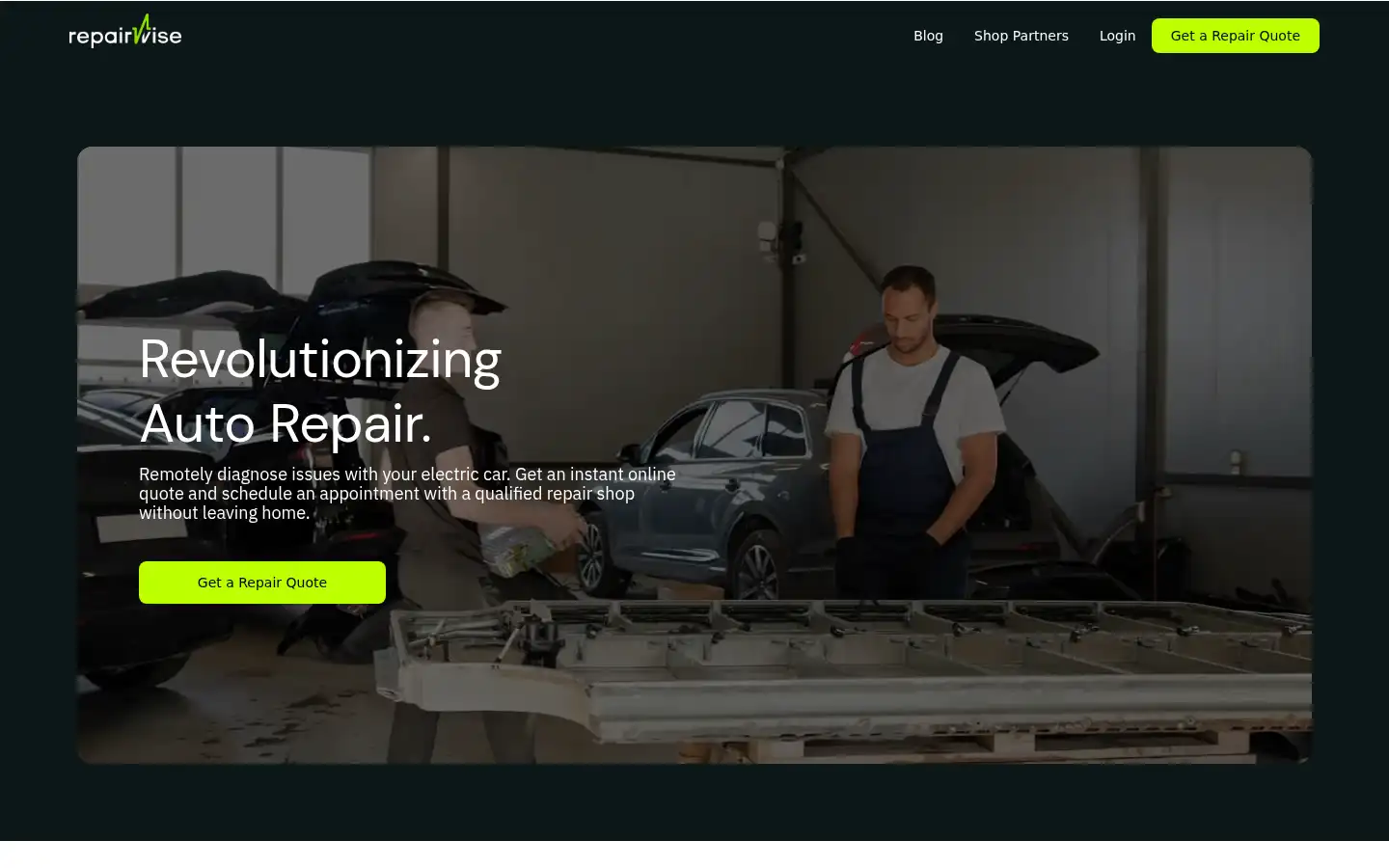 Screenshot of repairwise.pro