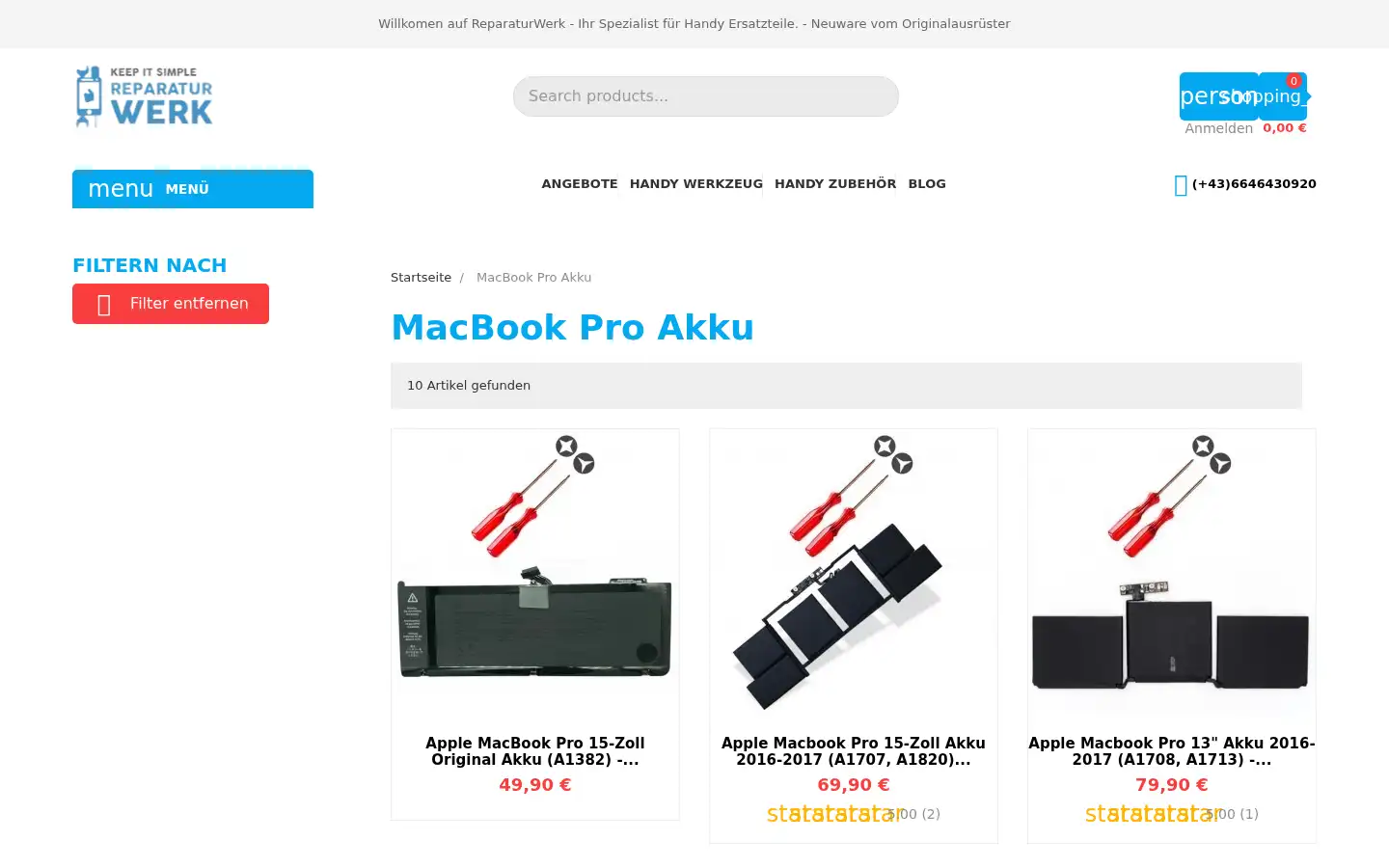 Screenshot of reparatur-werk.com