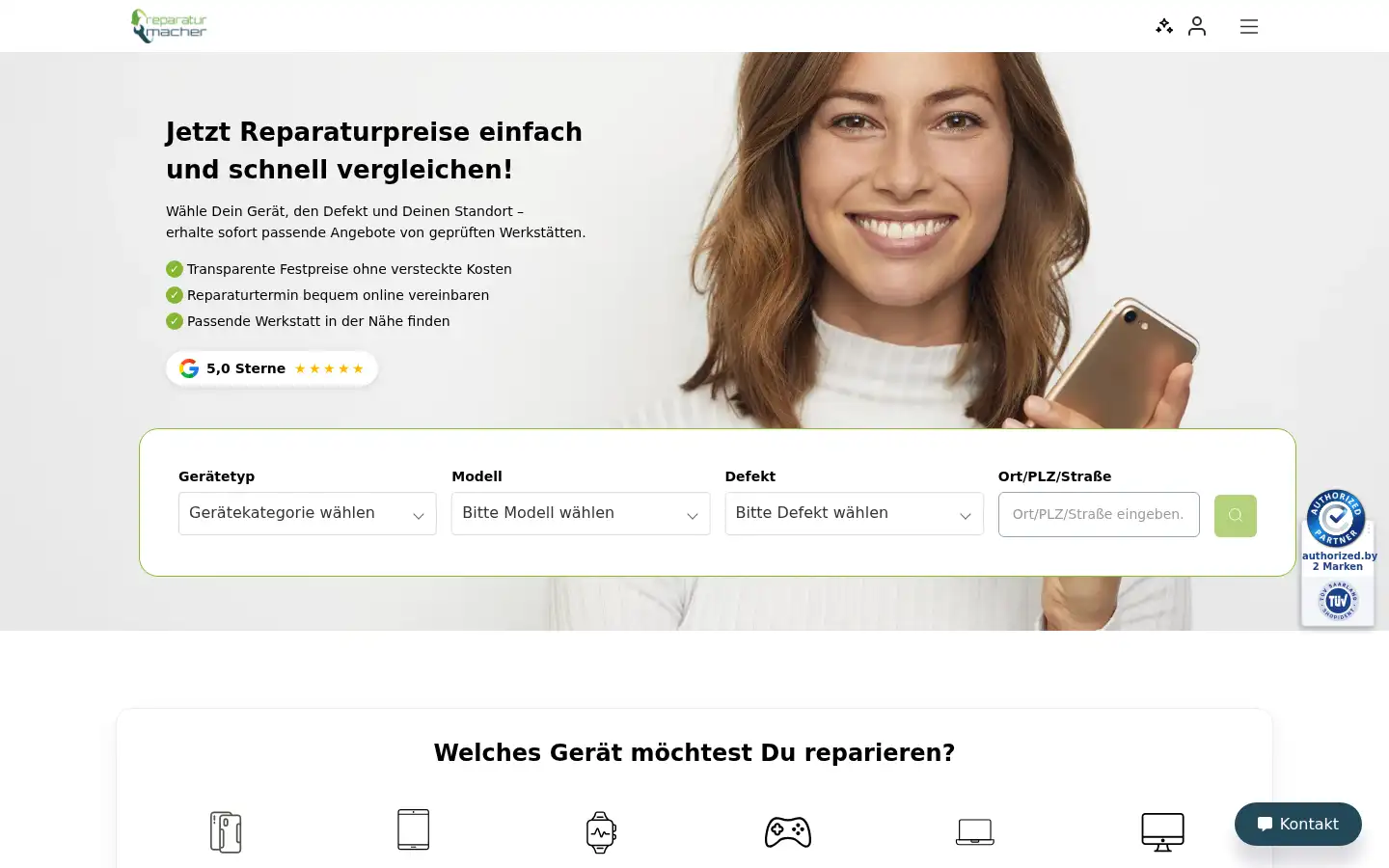 Screenshot of reparaturmacher.de