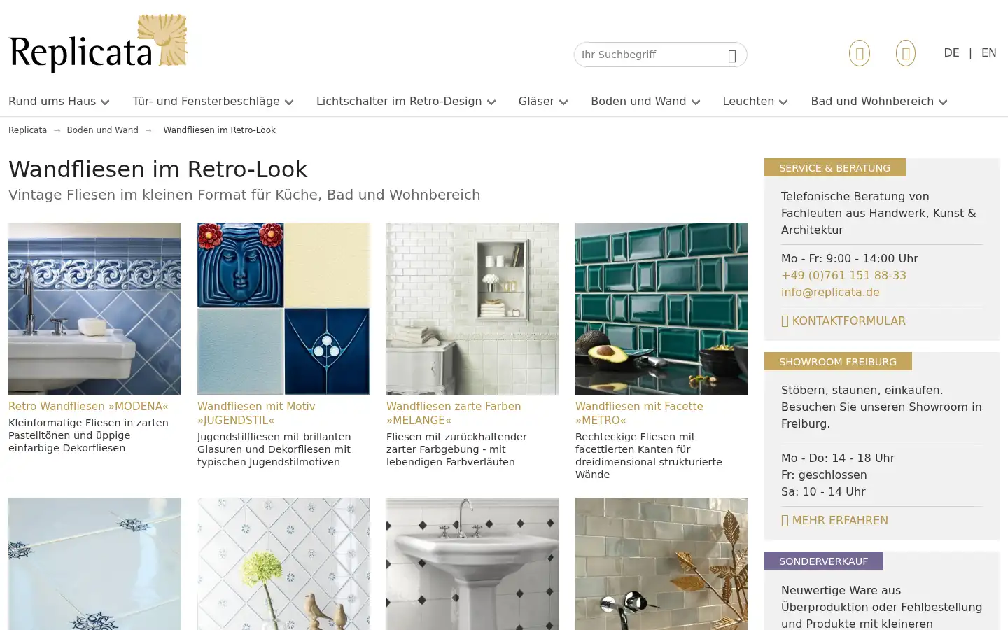Screenshot of replicata.de