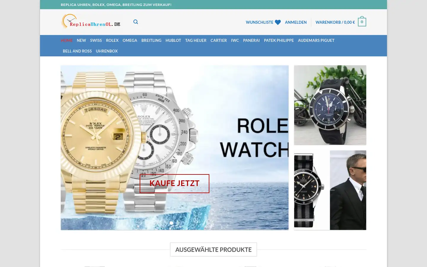 Screenshot of replicauhrenol.de