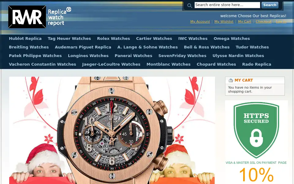 Screenshot of replicawatchreport.co