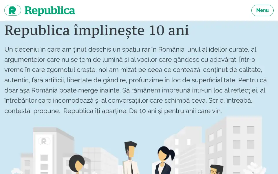 Screenshot of republica.ro