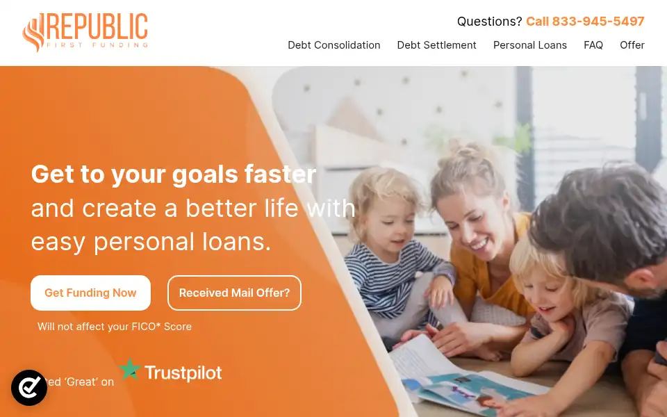 Screenshot of republicfirstfunding.com