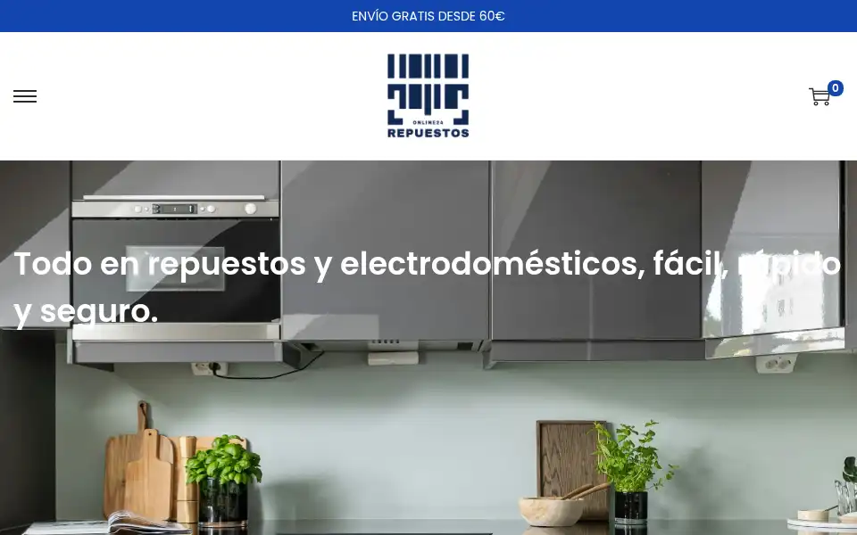Screenshot of repuestosonline24.com