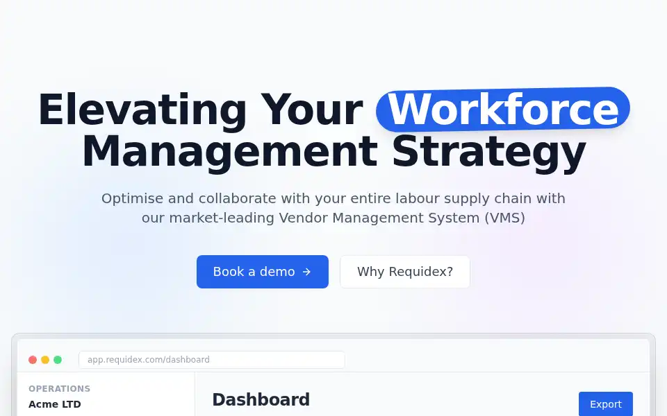 Screenshot of requidex.com