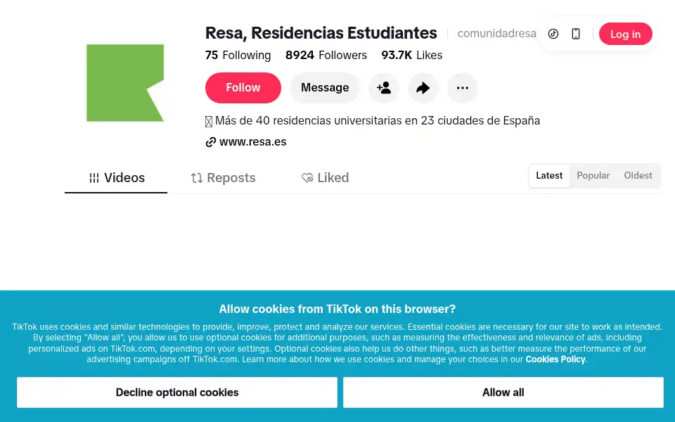 Screenshot of resa.es