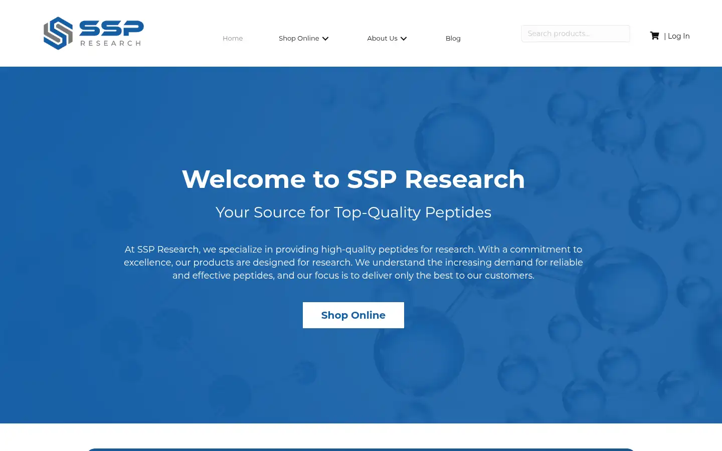 Screenshot of researchssp.com