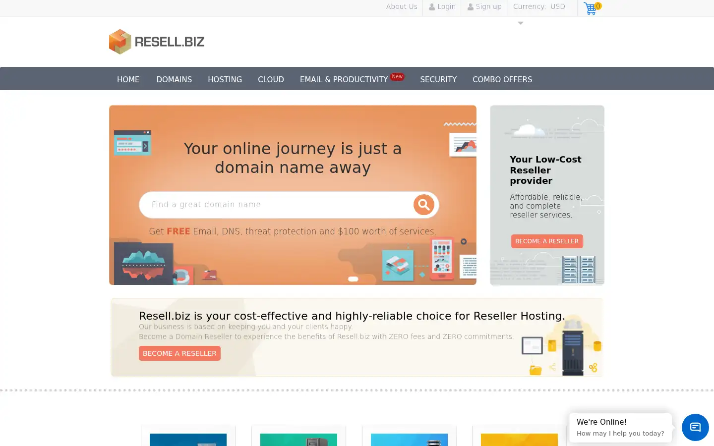 Screenshot of resell.biz