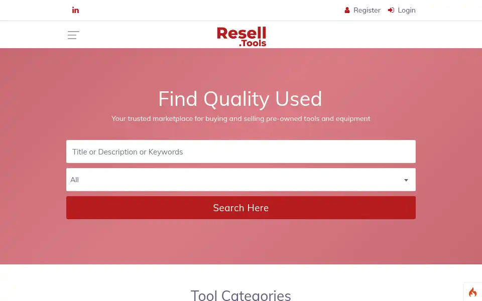 Screenshot of resell.tools
