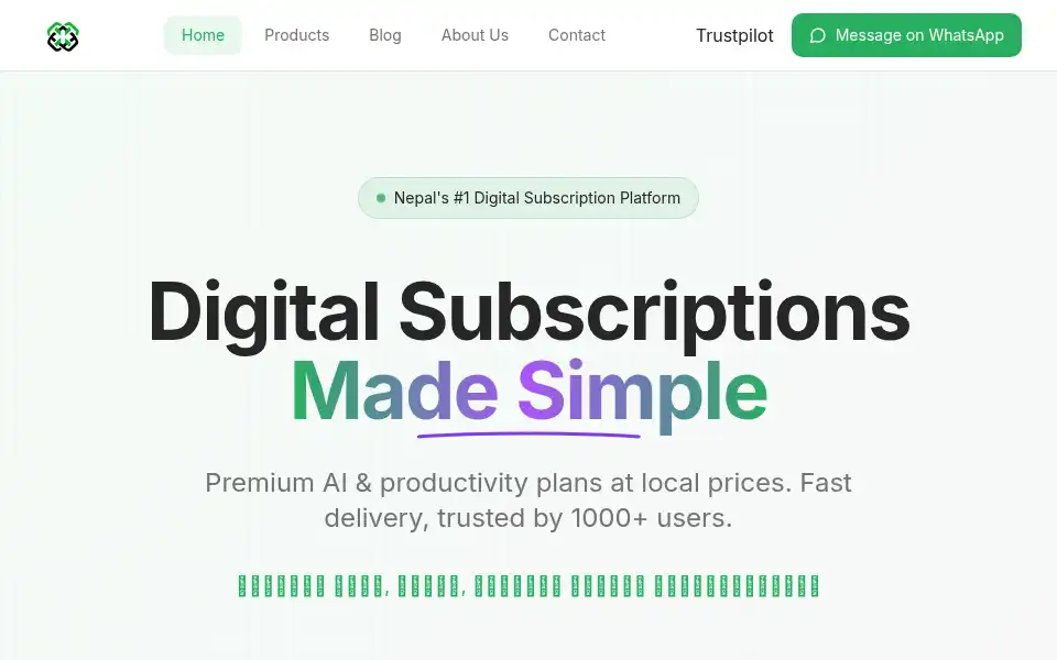 Screenshot of resellmandu.store