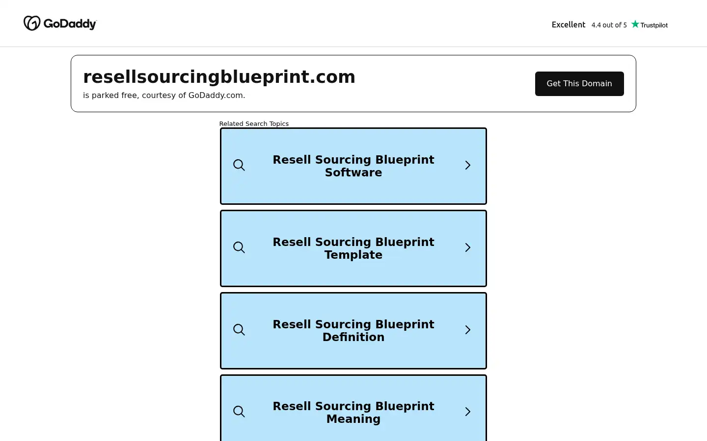 Screenshot of resellsourcingblueprint.com