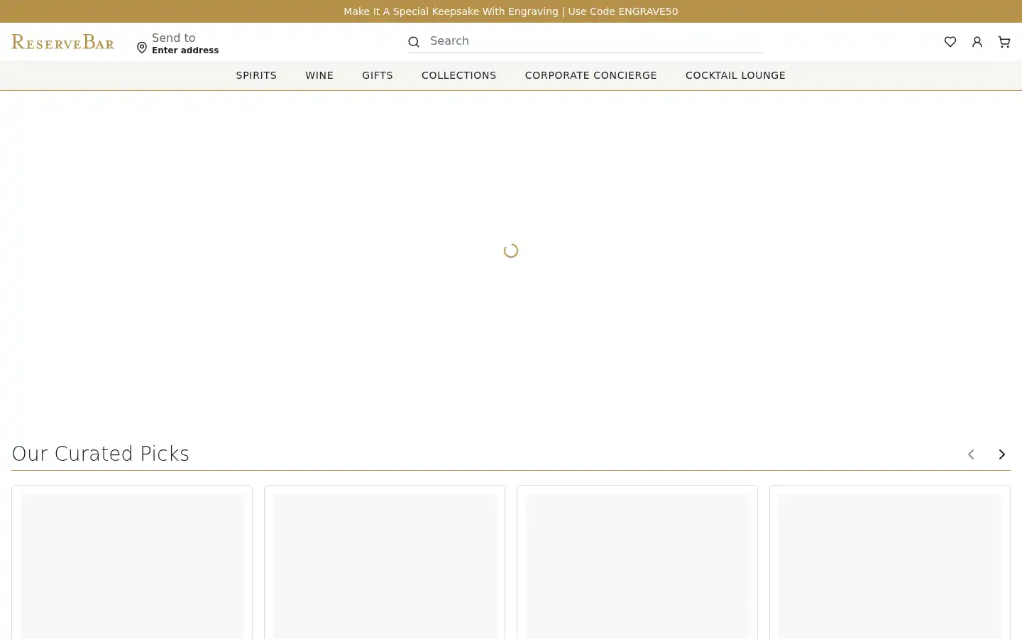 Screenshot of reservebar.com