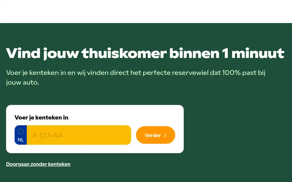 Screenshot of reservewiel.com