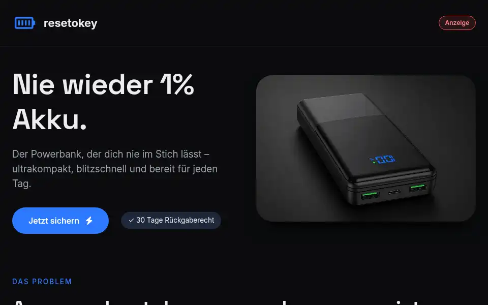Screenshot of resetokey.com
