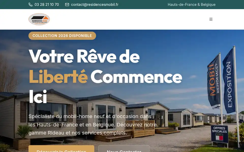 Screenshot of residencesmobil.fr