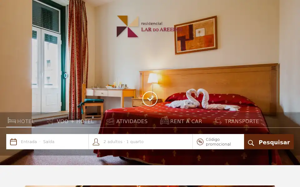 Screenshot of residencialardoareeiro.com