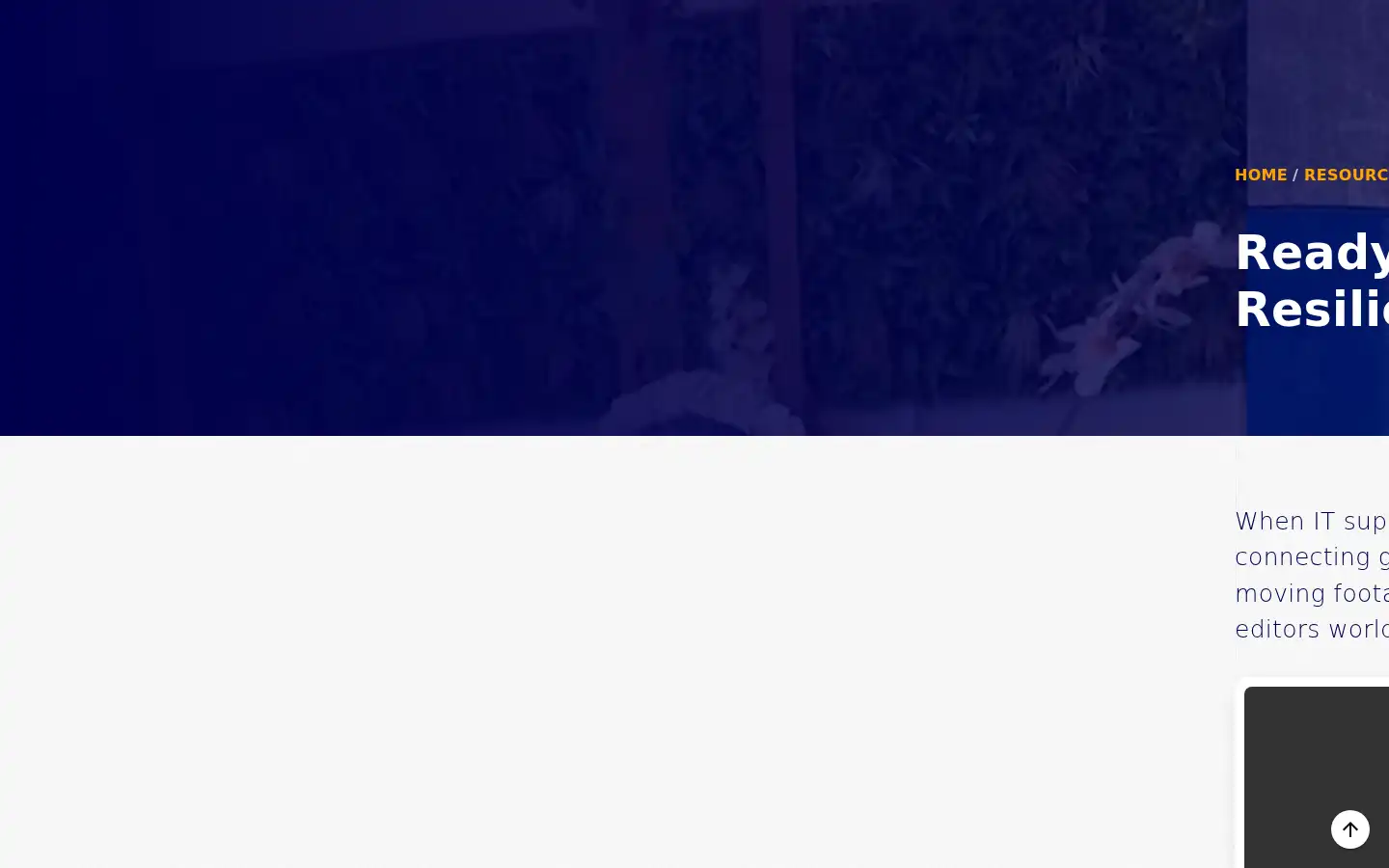 Screenshot of resilio.com