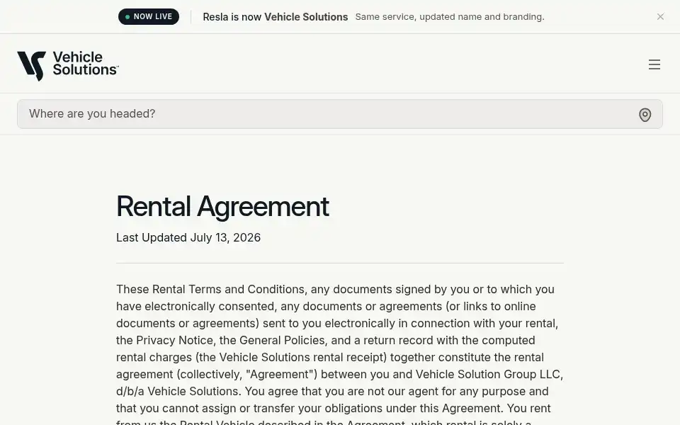 Screenshot of resla.com