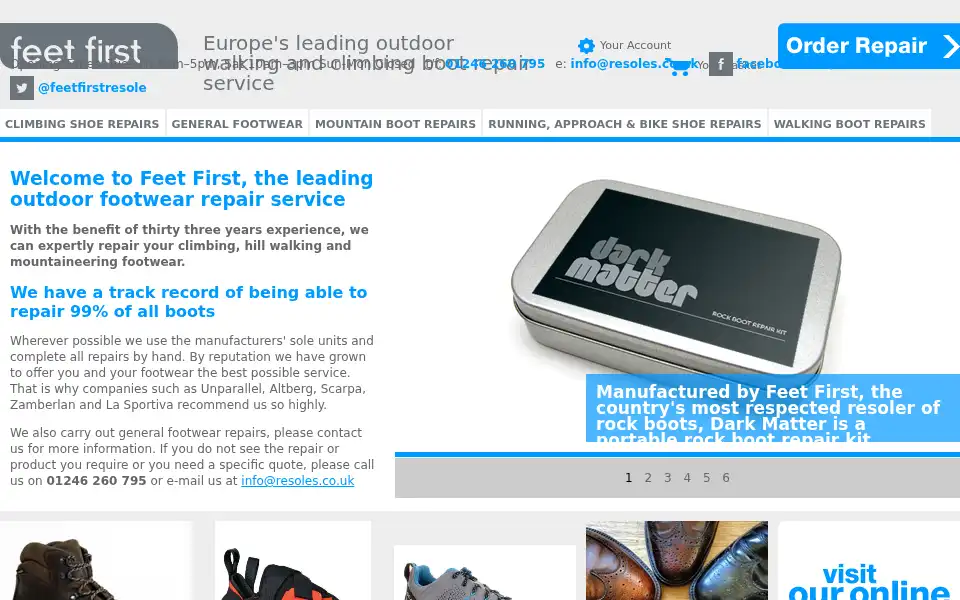 Screenshot of resoles.co.uk