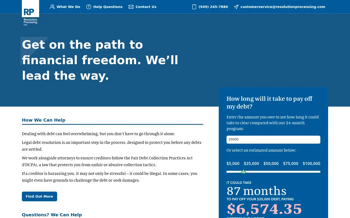 Screenshot of resolutionprocessing.com