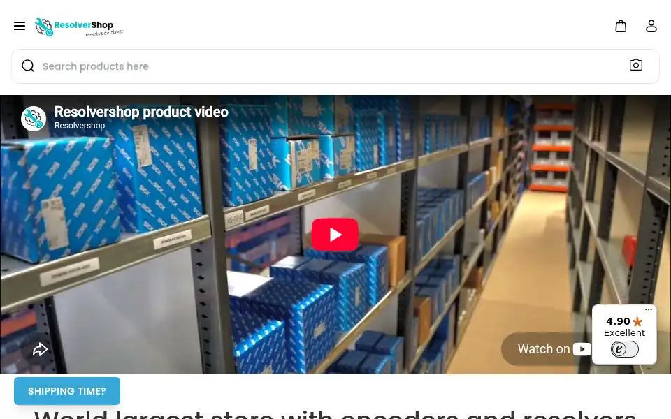 Screenshot of resolvershop.com