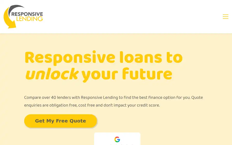 Screenshot of responsivelending.com.au