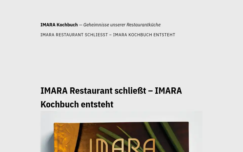 Screenshot of restaurant-imara.de