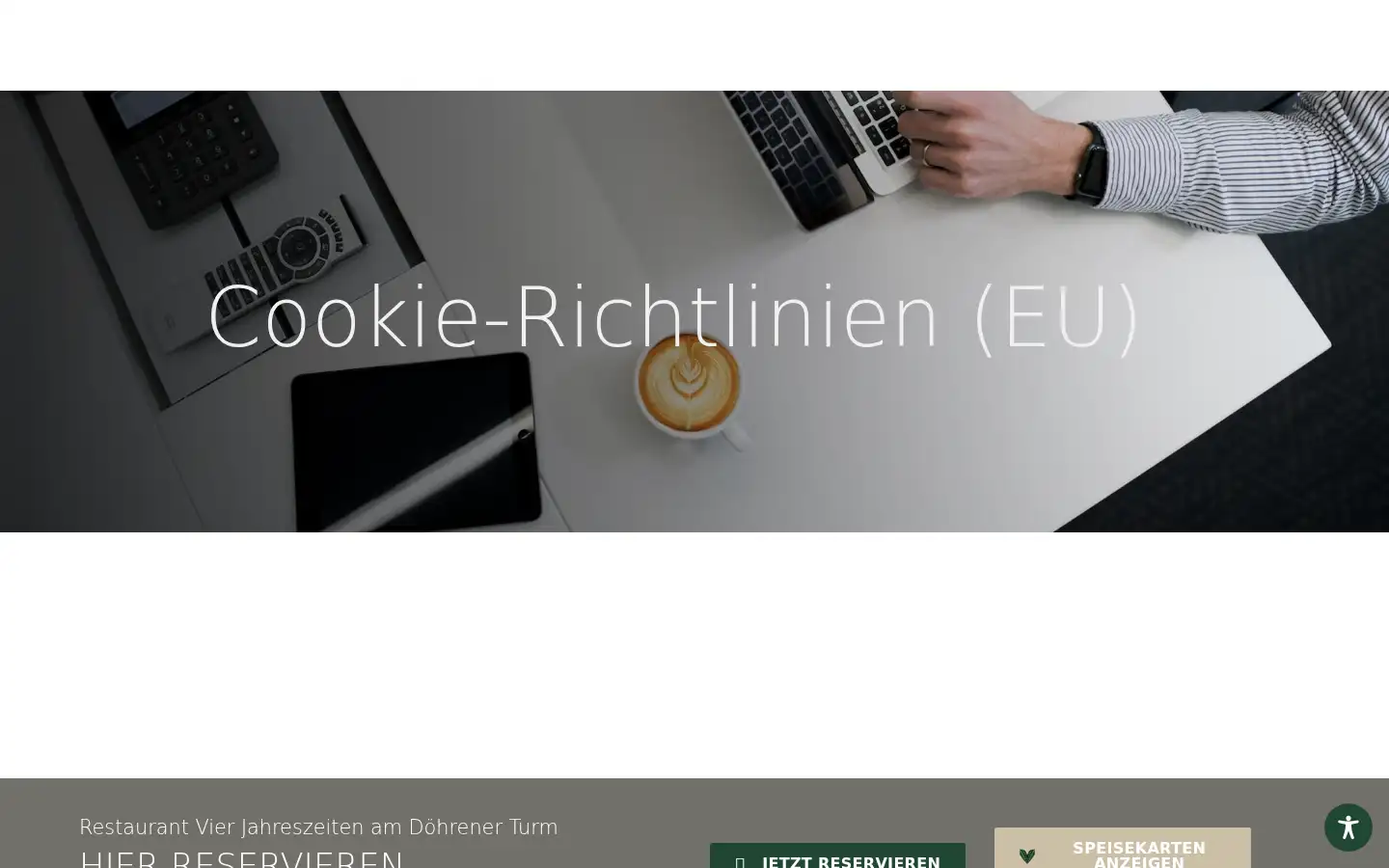 Screenshot of restaurant-vierjahreszeiten.de