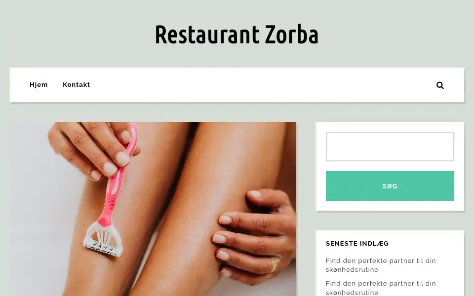 Screenshot of restaurant-zorba.dk