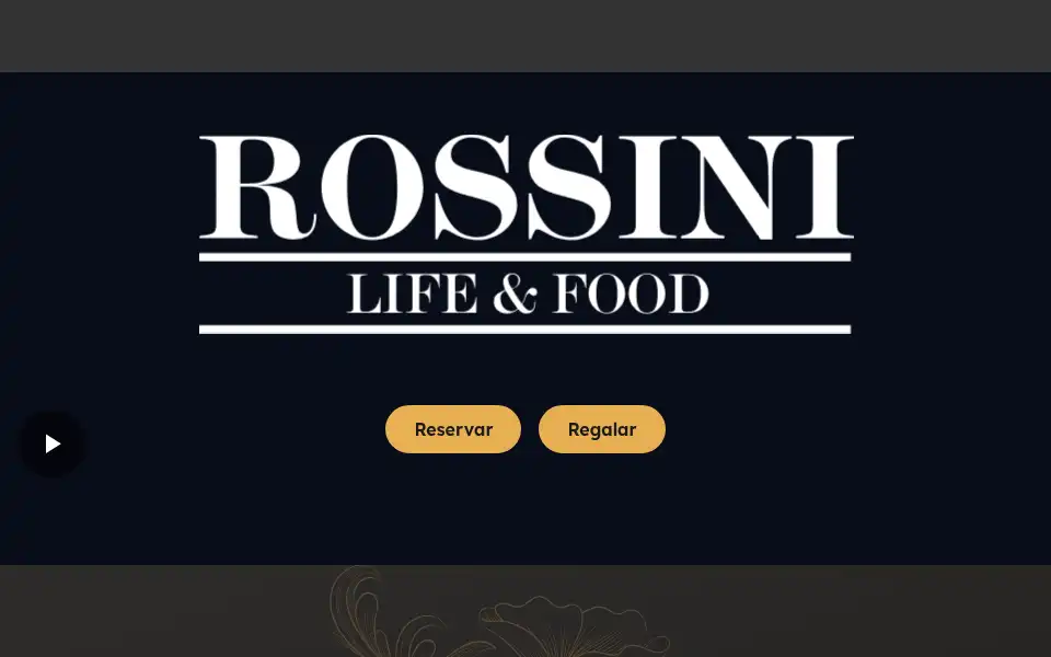 Screenshot of restauranterossini.com