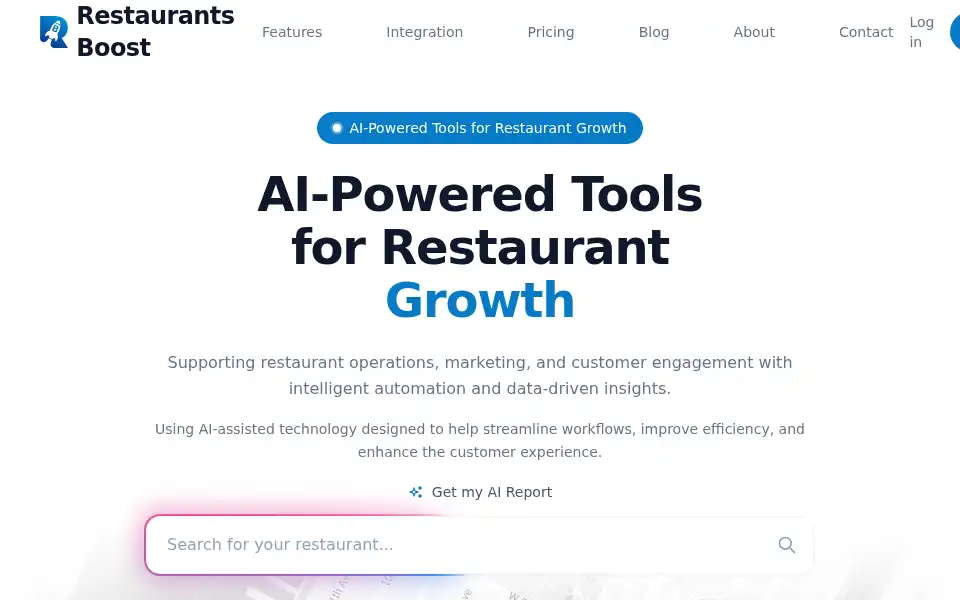 Screenshot of restaurantsboost.com