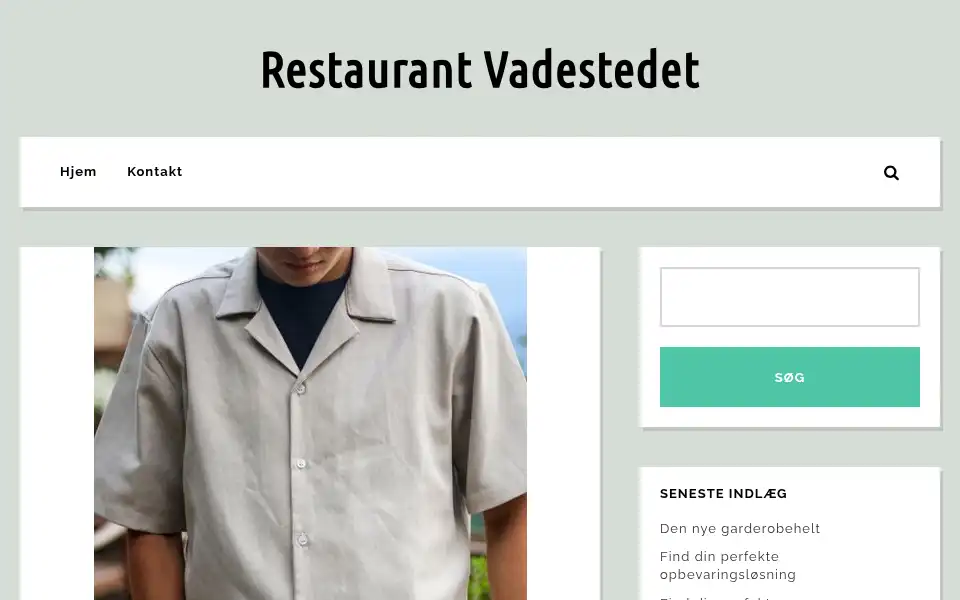 Screenshot of restaurantvadestedet.dk