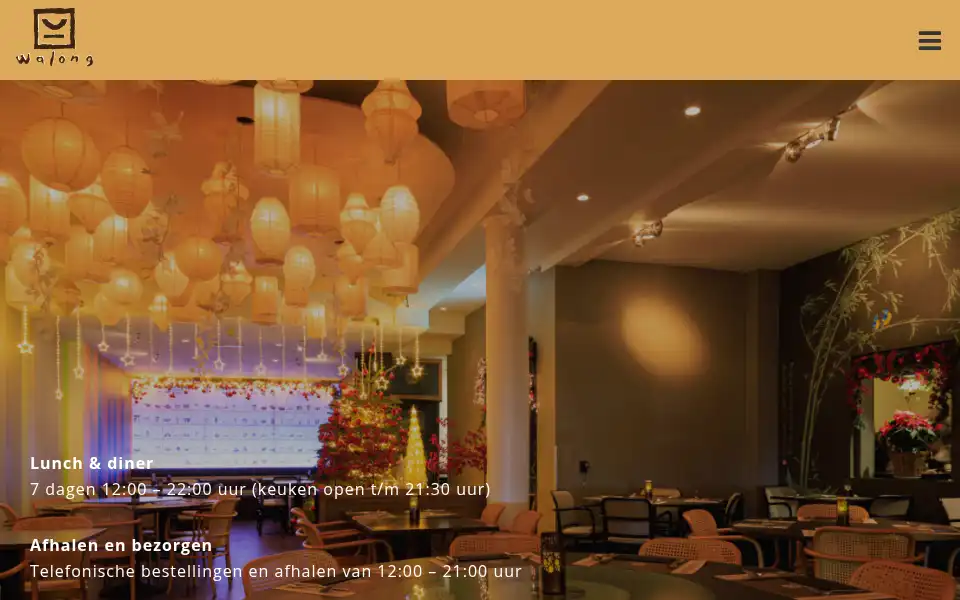 Screenshot of restaurantwalong.nl