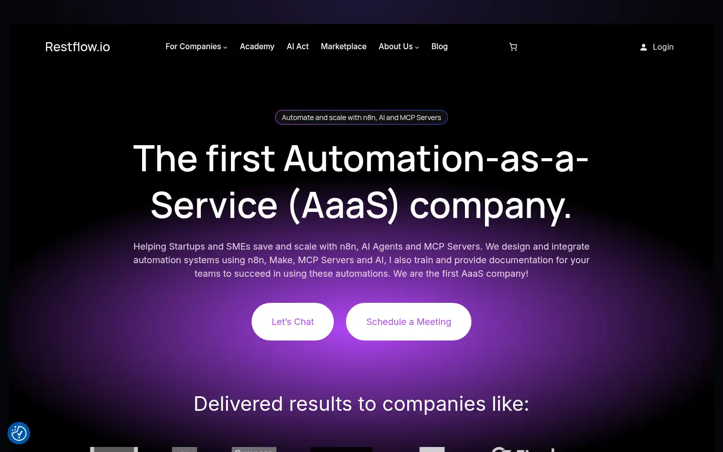 Screenshot of restflow.io