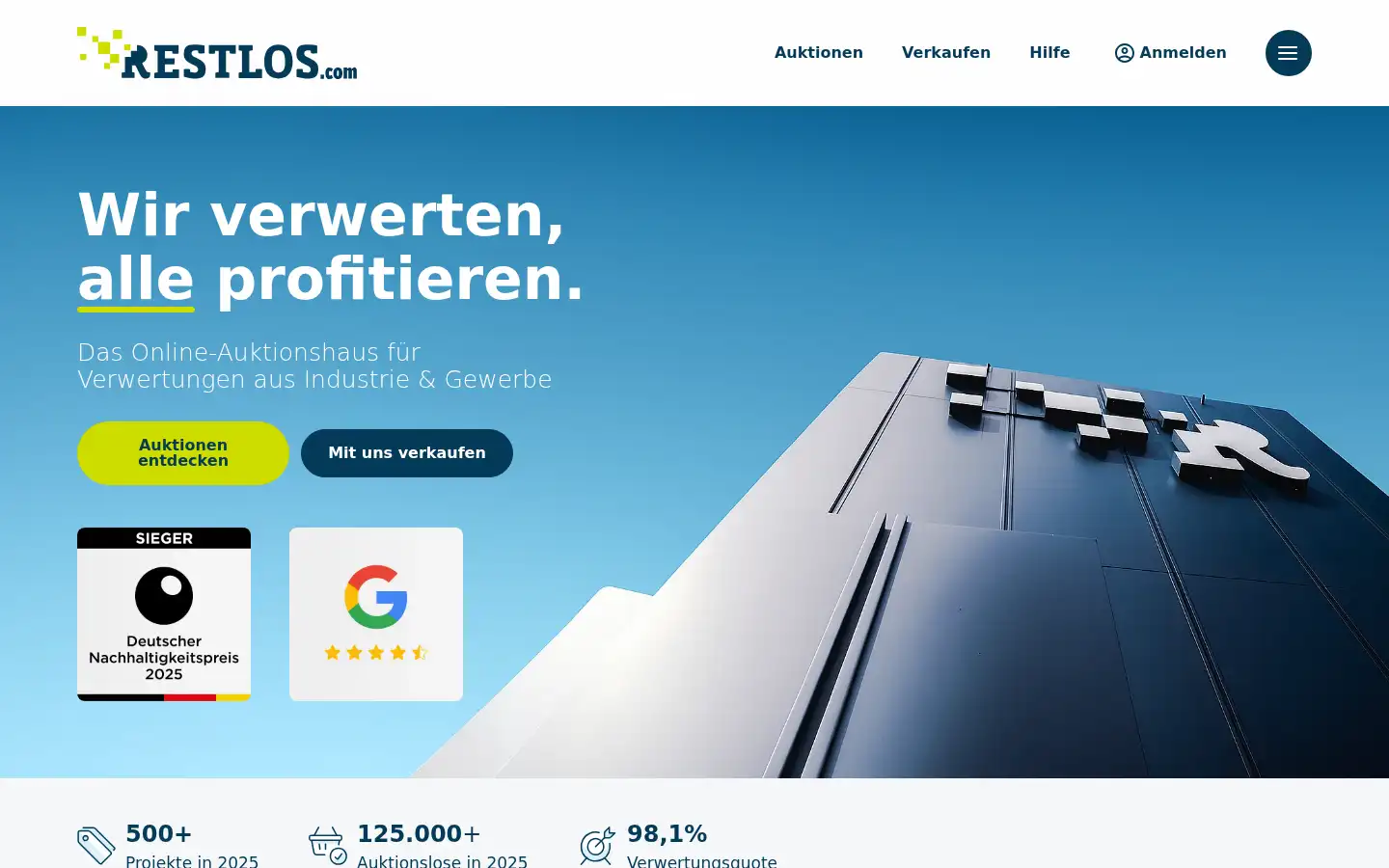 Screenshot of restlos.com