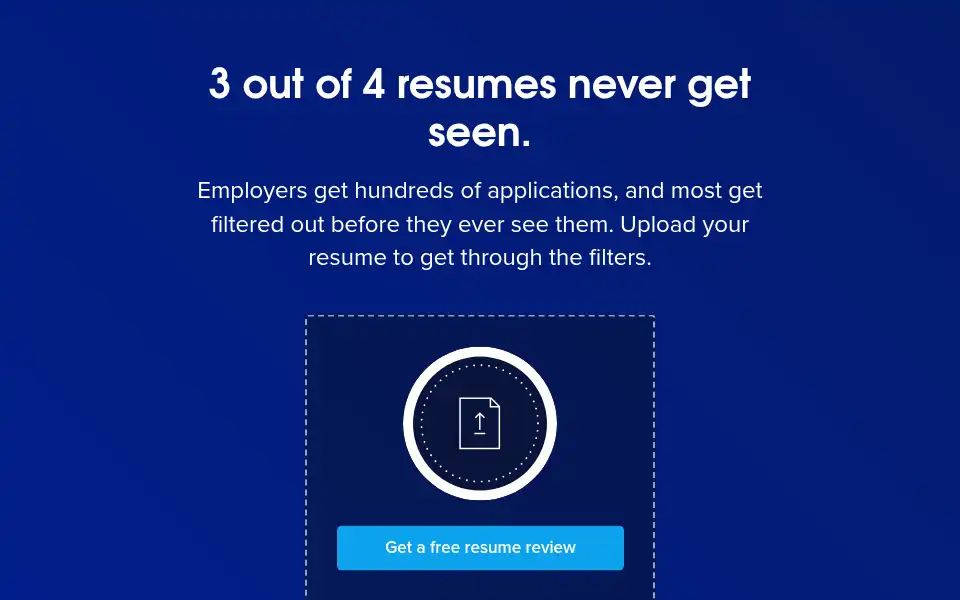 Screenshot of resumereview.com