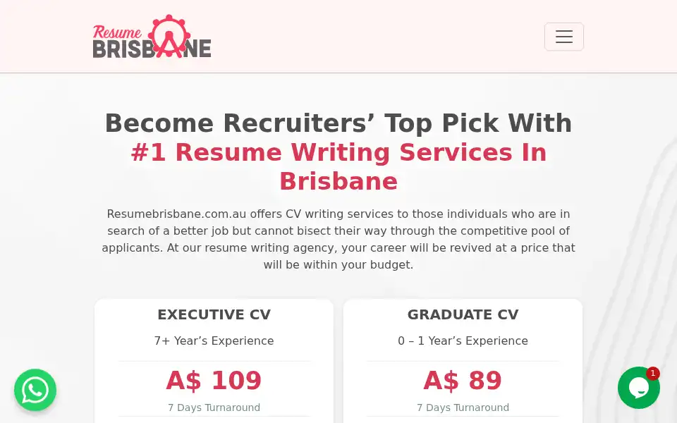 Screenshot of resumesbrisbane.com