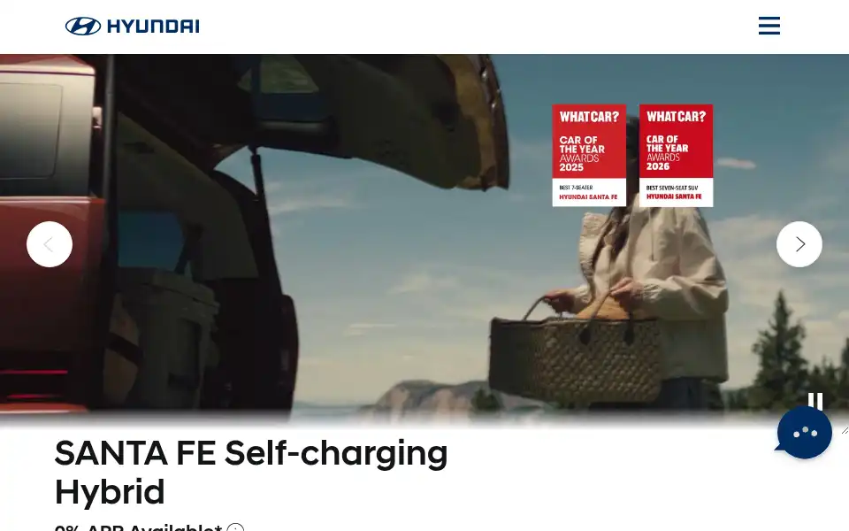Screenshot of retailer.hyundai.co.uk