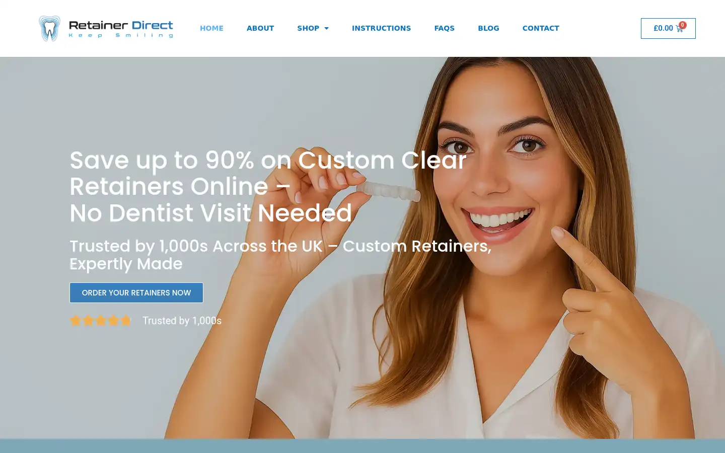 Screenshot of retainerdirect.co.uk