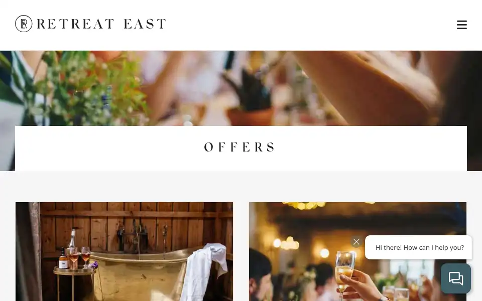 Screenshot of retreateast.co.uk