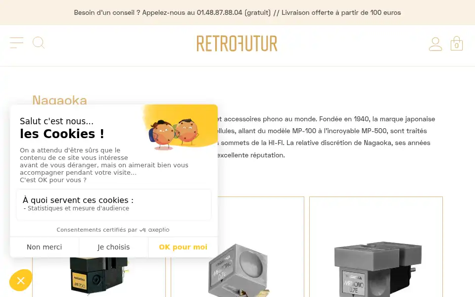 Screenshot of retrofutur.fr