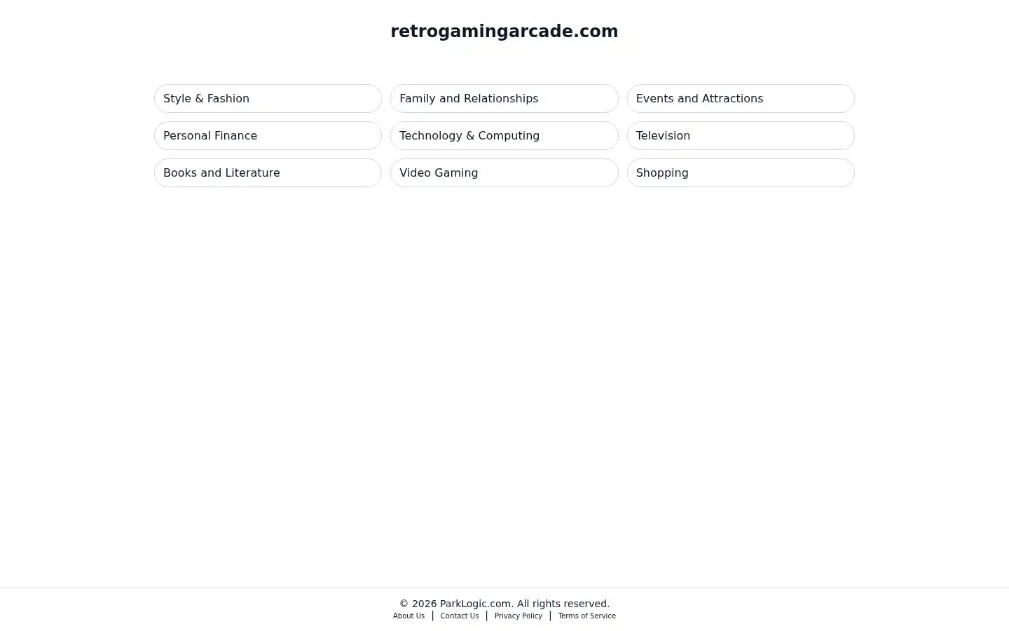 Screenshot of retrogamingarcade.com