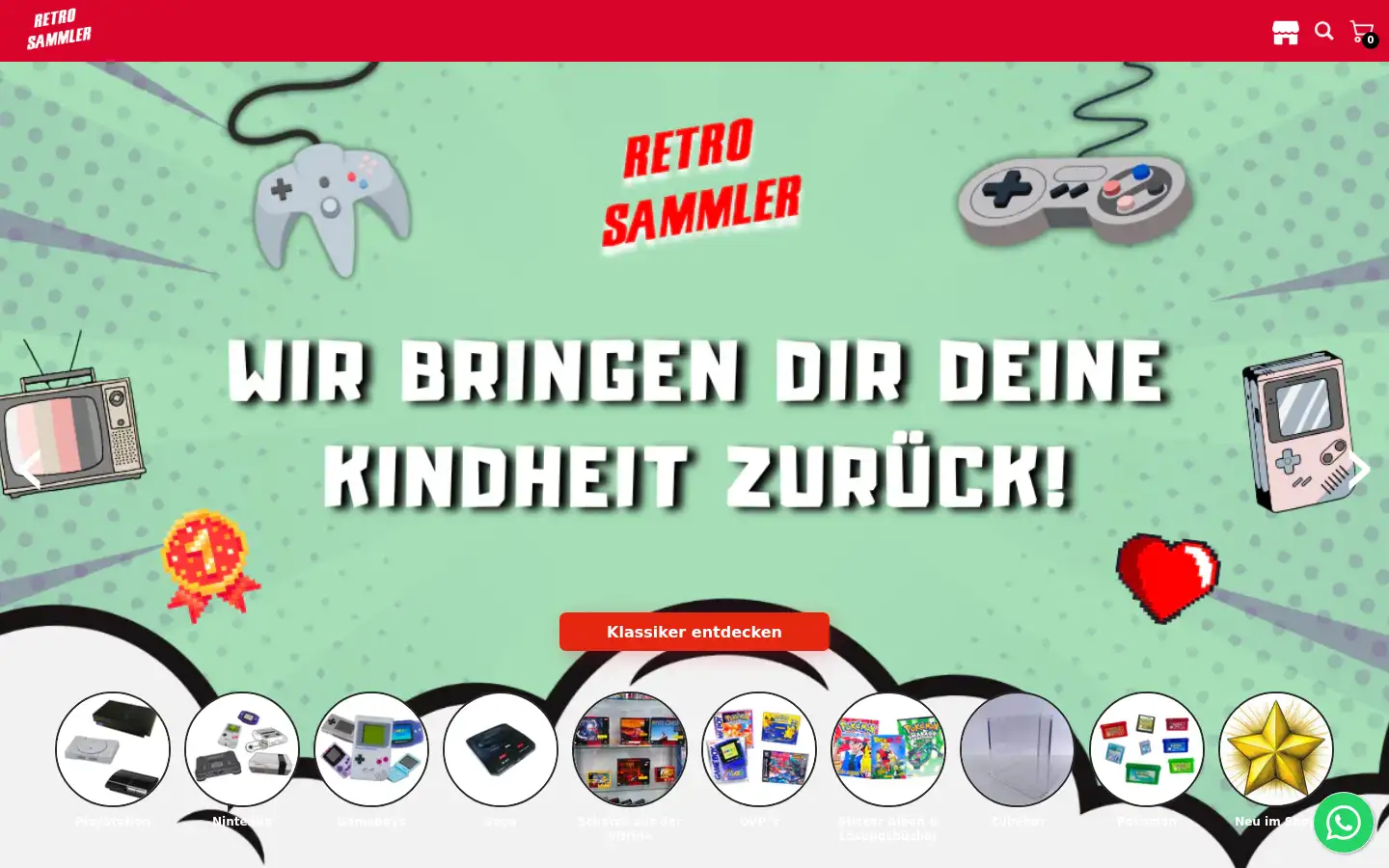 Screenshot of retrosammler.de