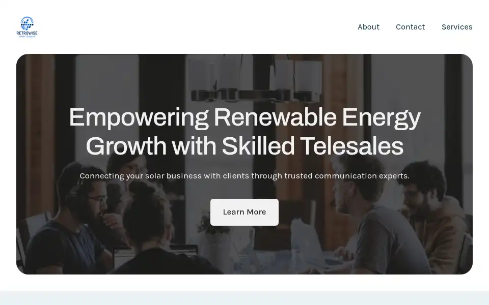 Screenshot of retrowiseenergy.co.uk