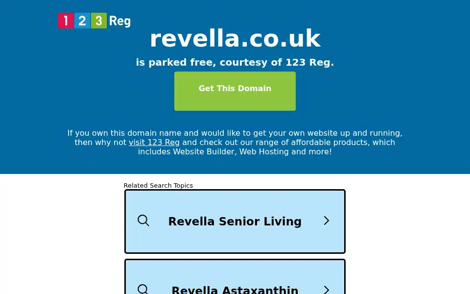 Screenshot of revella.co.uk