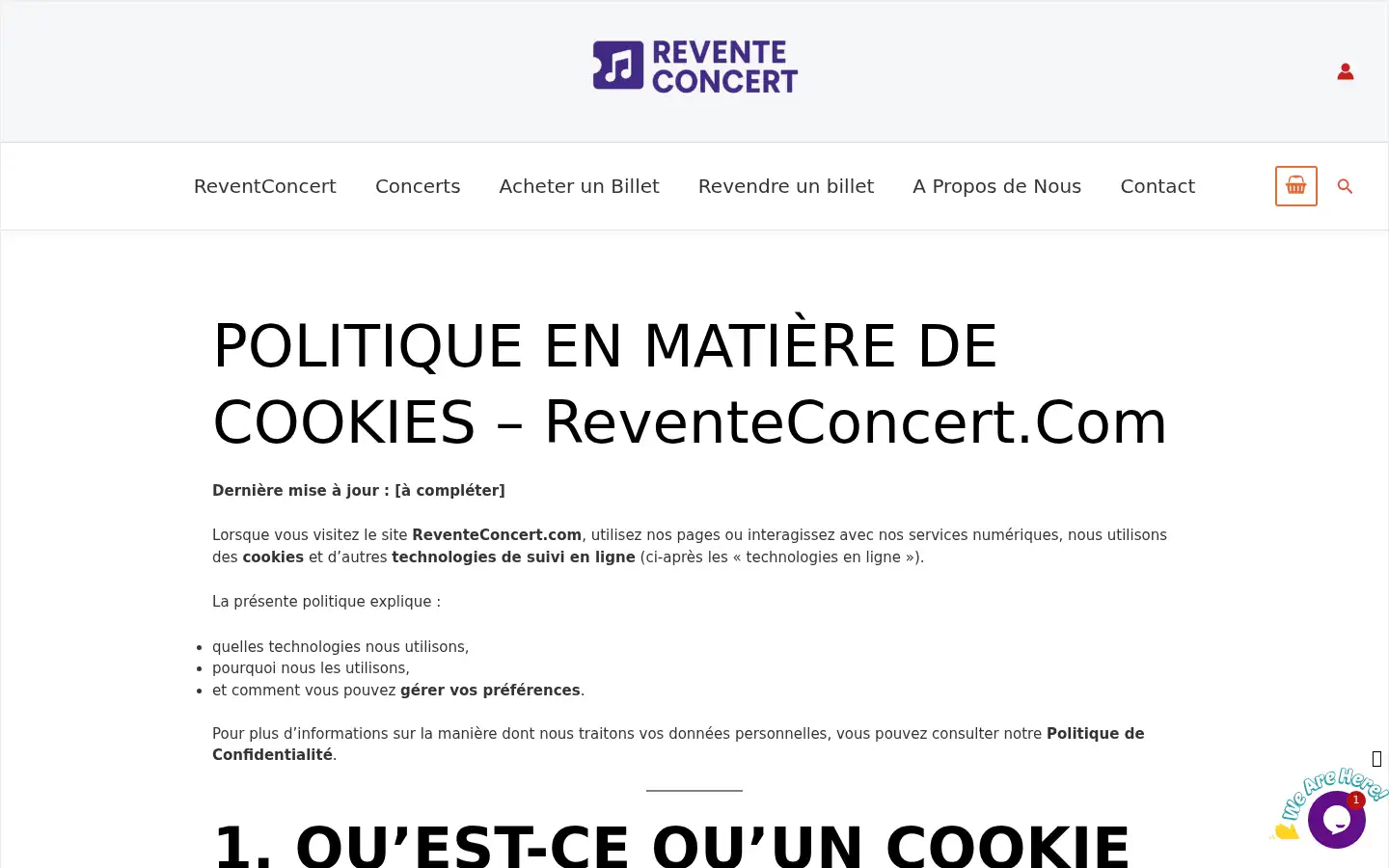 Screenshot of reventeconcert.fr